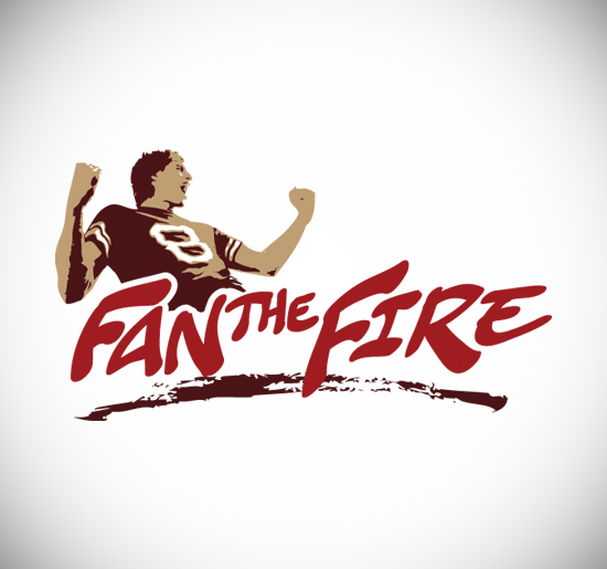 This is a logo designed for FanTheFire.com