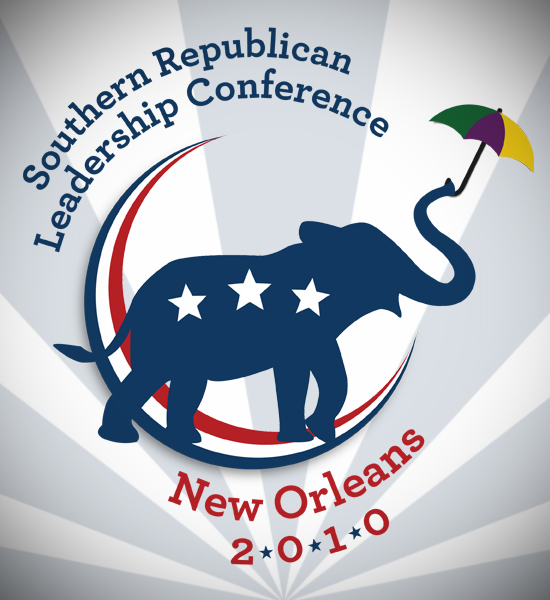 This is the logo for the Southern Republican Leadership Conference to be held in New Orleans in 2010.