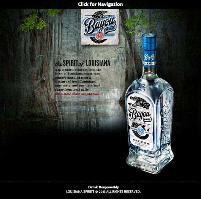 Bayou Rum, Tablet, Mobile-Responsive Web Design