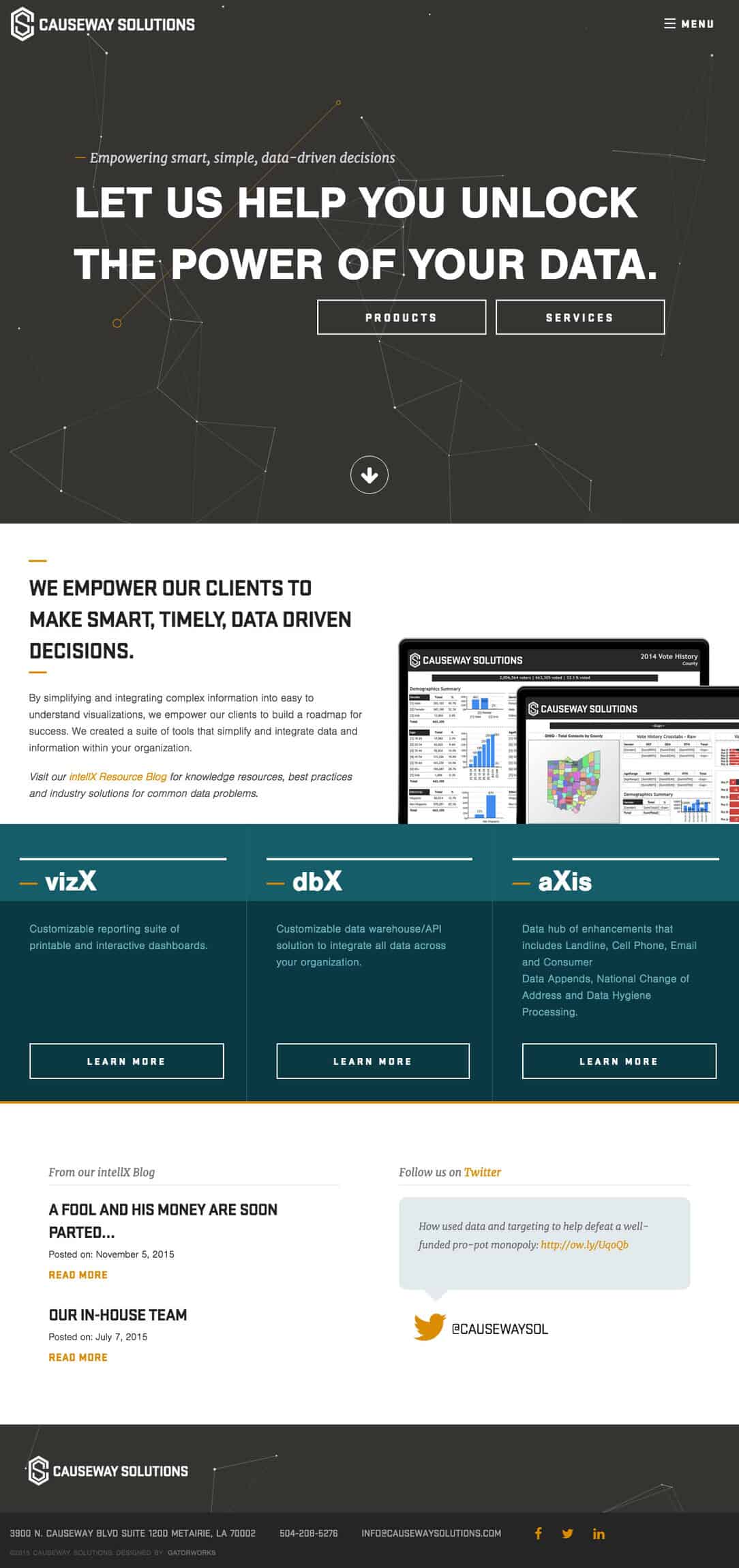 Desktop, Causeway Solutions, Web Design