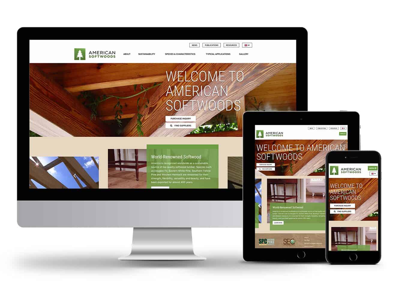 American Softwoods Website Design