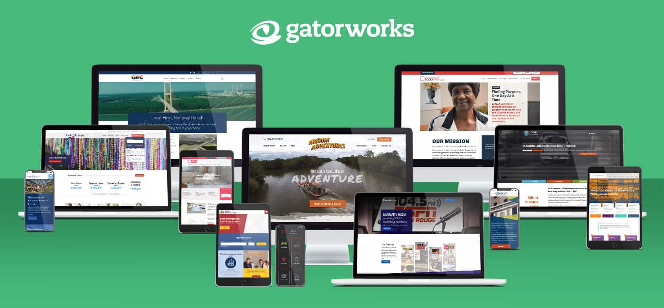 Gatorworks Louisiana Website Design 2018
