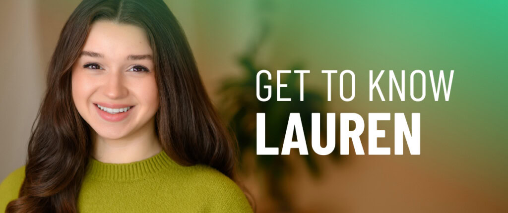 Lauren Leonard graphic for a welcome interview blog post